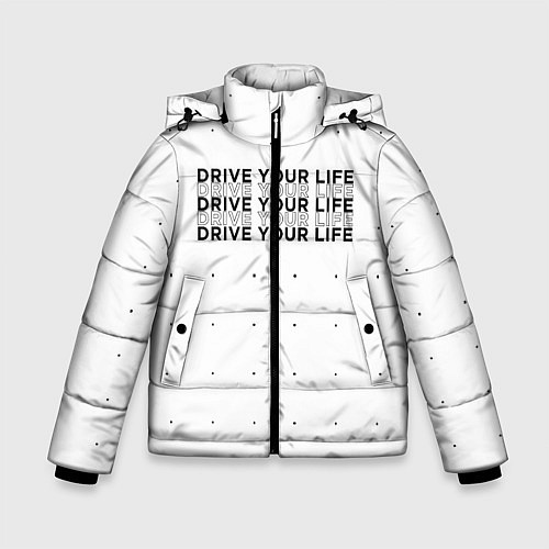 Зимняя куртка для мальчика Drive Your Live / 3D-Черный – фото 1