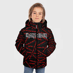 Куртка зимняя для мальчика IRON MAIDEN SONGS Z, цвет: 3D-черный — фото 2