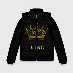 Куртка зимняя для мальчика KING, цвет: 3D-черный