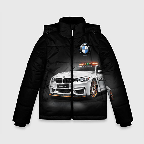 Зимняя куртка для мальчика Safety car / 3D-Черный – фото 1