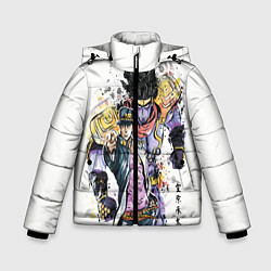 Куртка зимняя для мальчика JOJO, цвет: 3D-светло-серый