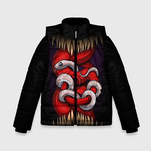Зимняя куртка для мальчика Monster and snake / 3D-Черный – фото 1