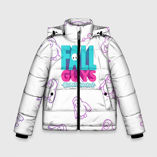 Зимняя куртка для мальчика Fall Guys / 3D-Черный – фото 1