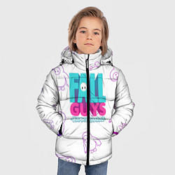 Куртка зимняя для мальчика Fall Guys, цвет: 3D-черный — фото 2