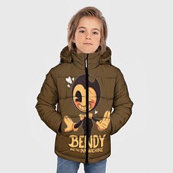 Куртка зимняя для мальчика Bendy And The Ink Machine, цвет: 3D-светло-серый — фото 2