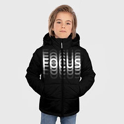 Куртка зимняя для мальчика FOCUS: WHITE, цвет: 3D-черный — фото 2