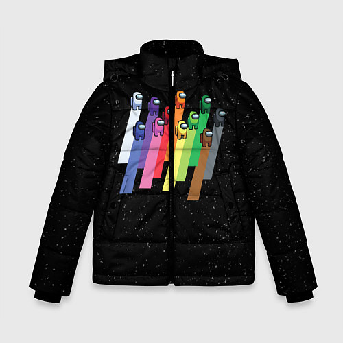 Зимняя куртка для мальчика Among us / 3D-Черный – фото 1