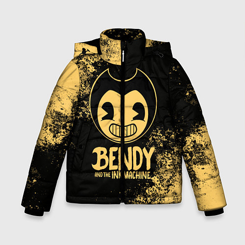 Зимняя куртка для мальчика Bendy And The Ink Machine / 3D-Светло-серый – фото 1