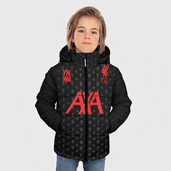 Куртка зимняя для мальчика LIVERPOOL разминочная 2021, цвет: 3D-светло-серый — фото 2