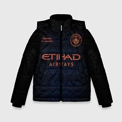 Куртка зимняя для мальчика MAN CITY, выездная сезон 2021, цвет: 3D-светло-серый