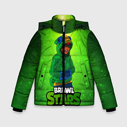 Куртка зимняя для мальчика Brawl Stars Leon, цвет: 3D-светло-серый