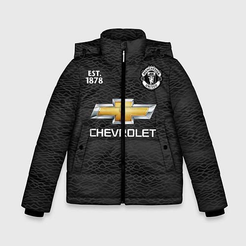 Зимняя куртка для мальчика MANCHESTER UNITED 2021 - AWAY / 3D-Черный – фото 1