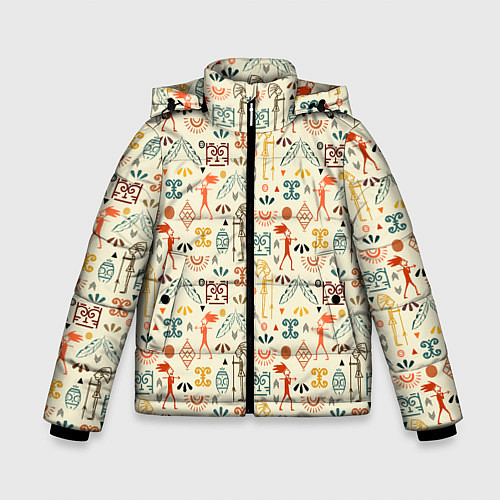 Зимняя куртка для мальчика Майя / 3D-Черный – фото 1