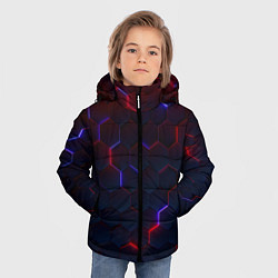 Куртка зимняя для мальчика Light Background, цвет: 3D-черный — фото 2