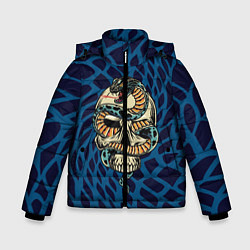Куртка зимняя для мальчика Snake&Skull, цвет: 3D-черный