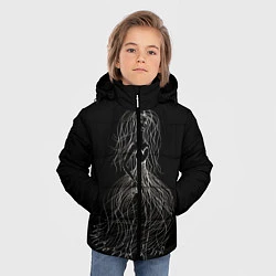 Куртка зимняя для мальчика Девушка - призрак, цвет: 3D-черный — фото 2