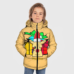Куртка зимняя для мальчика New Year Pikachu, цвет: 3D-черный — фото 2