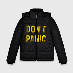 Куртка зимняя для мальчика DONT PANIC, цвет: 3D-черный