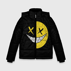 Куртка зимняя для мальчика SMILE, цвет: 3D-черный