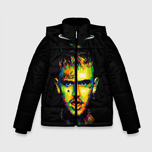 Зимняя куртка для мальчика LIL PEEP / 3D-Черный – фото 1