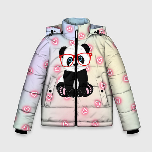 Зимняя куртка для мальчика Милая пандочка / 3D-Черный – фото 1
