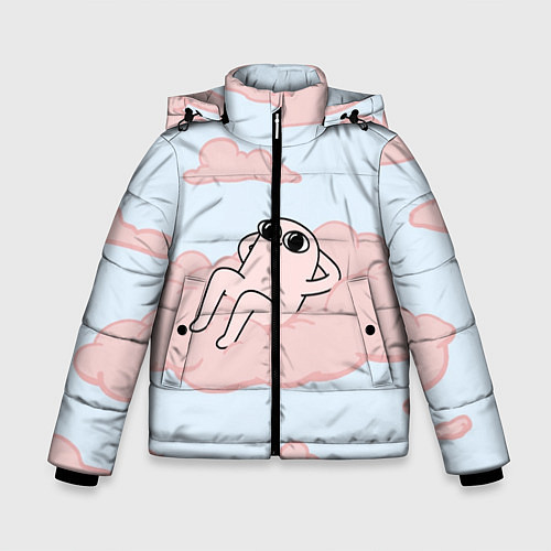 Зимняя куртка для мальчика Мем / 3D-Черный – фото 1