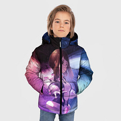Куртка зимняя для мальчика Урарака, Очако, цвет: 3D-черный — фото 2