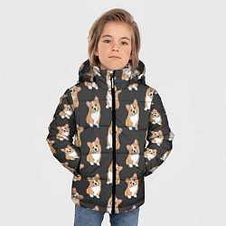Куртка зимняя для мальчика Корги малыши, цвет: 3D-черный — фото 2
