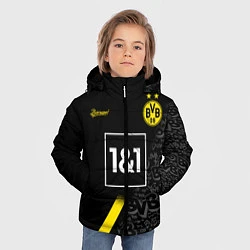 Куртка зимняя для мальчика BORUSSIA выездная сезон 2021, цвет: 3D-черный — фото 2