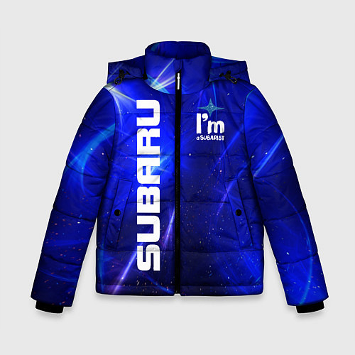 Зимняя куртка для мальчика Субару / 3D-Черный – фото 1