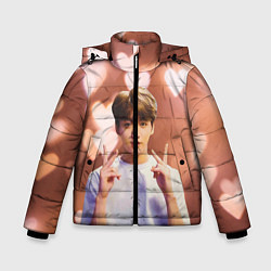 Куртка зимняя для мальчика JUNGKOOK BTS, цвет: 3D-красный