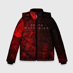 Куртка зимняя для мальчика DEATH STRANDING S, цвет: 3D-светло-серый