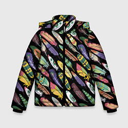 Куртка зимняя для мальчика Feathers, цвет: 3D-черный