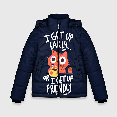 Зимняя куртка для мальчика I Get Up / 3D-Черный – фото 1