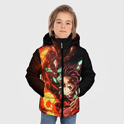 Куртка зимняя для мальчика ТАНДЖИРО, цвет: 3D-черный — фото 2