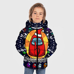Куртка зимняя для мальчика AMONG US CHRISTMAS 2, цвет: 3D-красный — фото 2