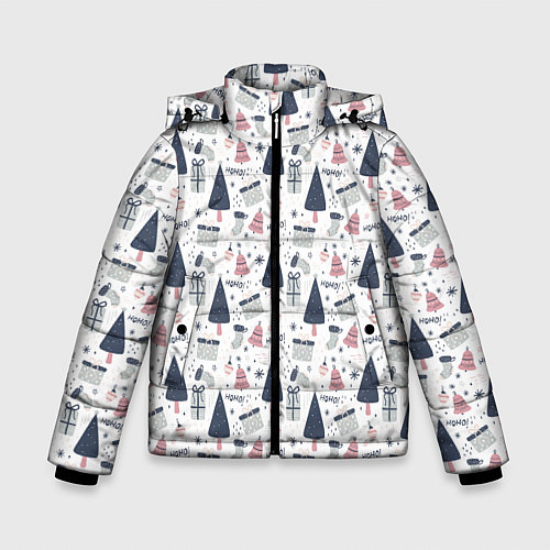 Зимняя куртка для мальчика Ho-ho-ho! / 3D-Черный – фото 1