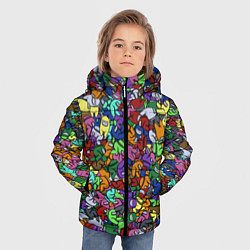 Куртка зимняя для мальчика Among Us Overload, цвет: 3D-черный — фото 2