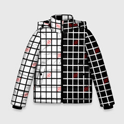 Куртка зимняя для мальчика Разносторонняя сетка Fumrre, цвет: 3D-черный