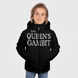 Куртка зимняя для мальчика Ход Королевы - NETFLIX, цвет: 3D-черный — фото 2