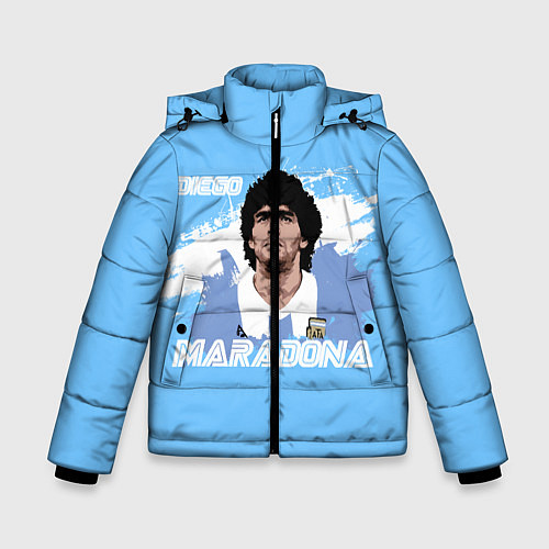 Зимняя куртка для мальчика Диего Марадона / 3D-Красный – фото 1