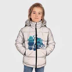 Куртка зимняя для мальчика Биатлон, цвет: 3D-черный — фото 2