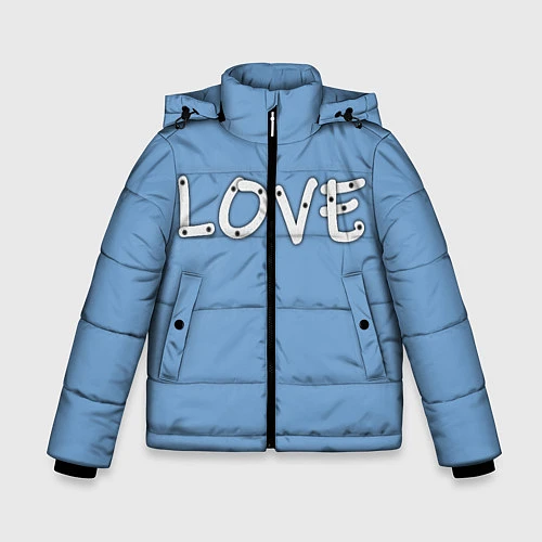 Зимняя куртка для мальчика LOVE / 3D-Черный – фото 1