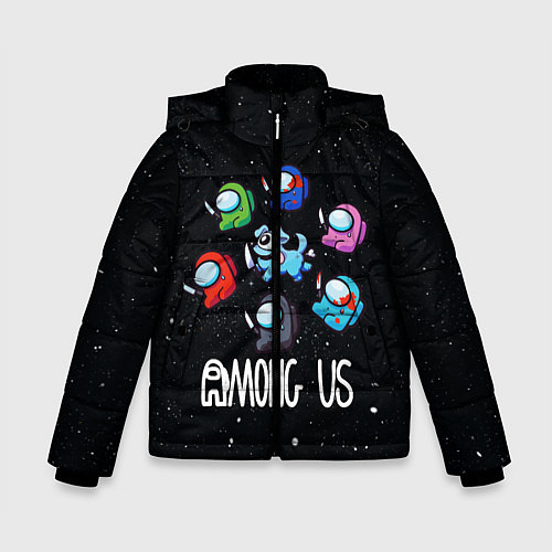 Зимняя куртка для мальчика AMONG US / 3D-Черный – фото 1
