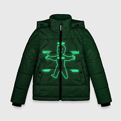 Куртка зимняя для мальчика Vault-Boy HP, цвет: 3D-черный