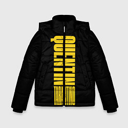 Куртка зимняя для мальчика Quentin Tarantino, цвет: 3D-черный