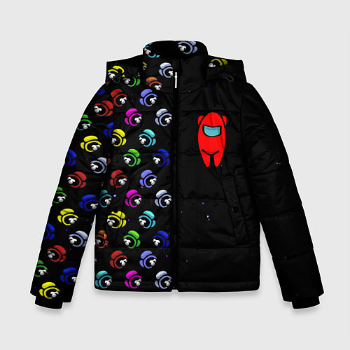Зимняя куртка для мальчика AMONG US / 3D-Черный – фото 1