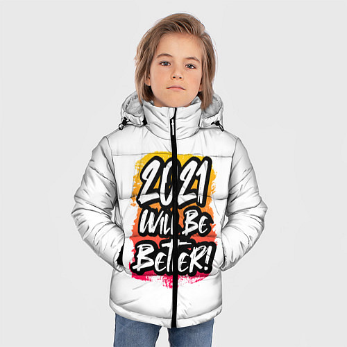 Зимняя куртка для мальчика 2021 Will Be Better / 3D-Красный – фото 3