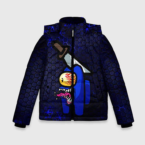 Зимняя куртка для мальчика Among Us Imposter Blue / 3D-Черный – фото 1