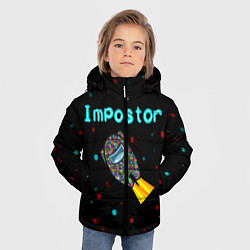 Куртка зимняя для мальчика Impostor, цвет: 3D-черный — фото 2